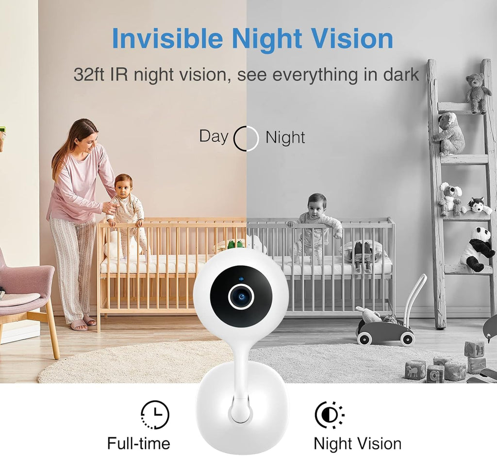 1080P HD WiFi Camera with Night Vision, Motion Detection, Two-Way Audio, 4-Pack E4952