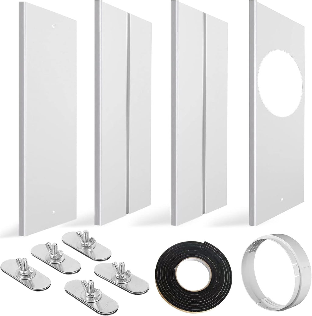 Portable Air Conditioner Window Kit with Coupler, Adjustable Length 17 to 60, Pack of 2 E727