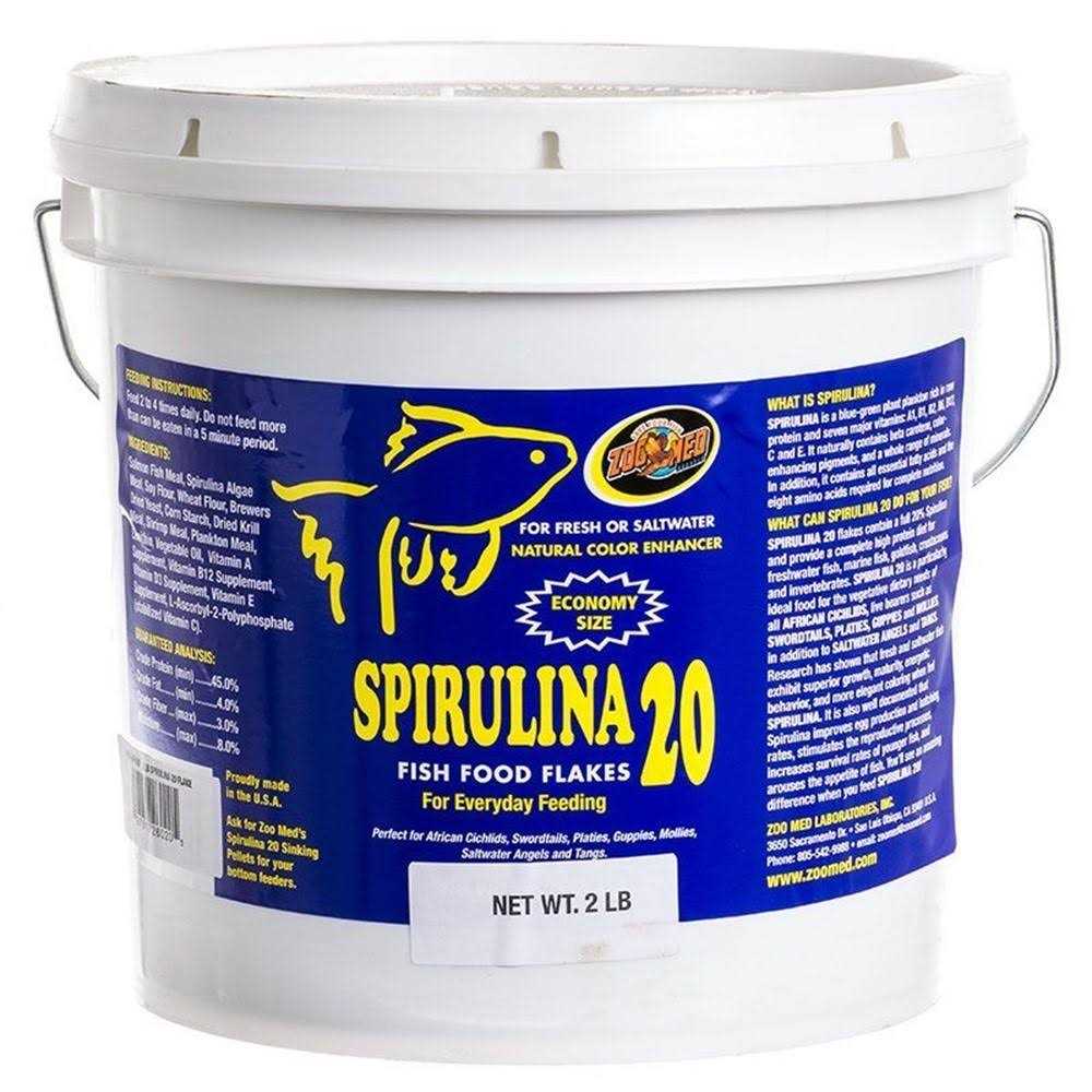 Spirulina 20 Fish Food Flakes L59074