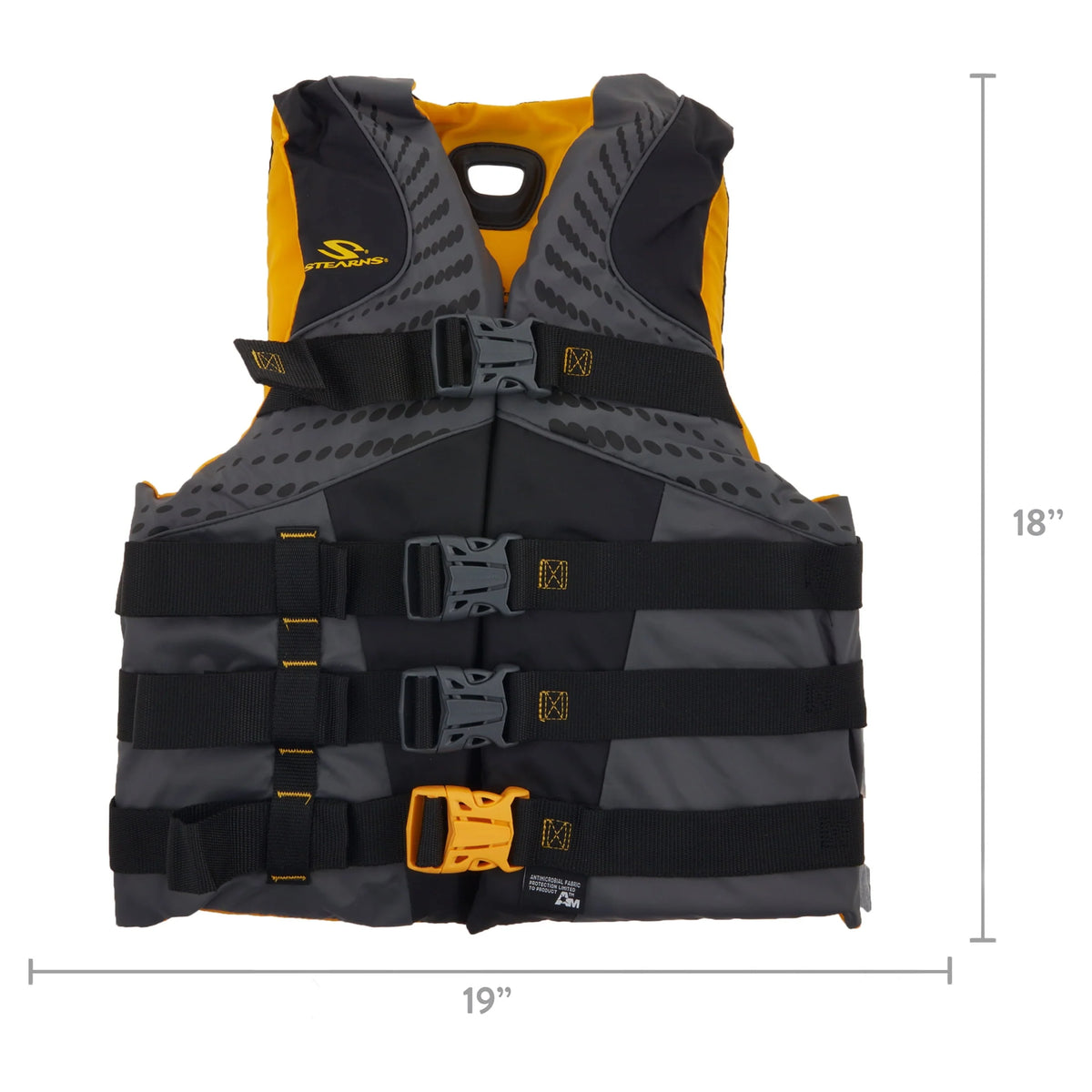 Nylon Antimicrobial Life Vest L/XL Yellow U912851