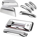 Chrome Door Handles Mirror Covers Tailgate Cover with Camera Hole V4056