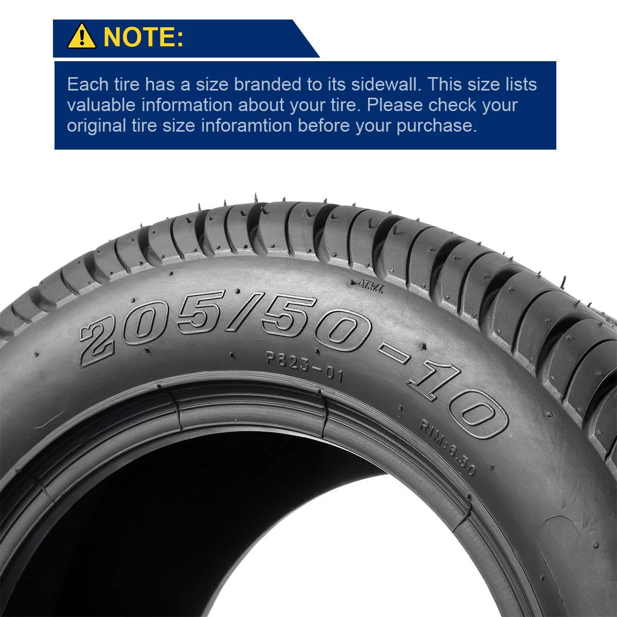 Golf Cart Tires 205/50-10 4Pcs G37608