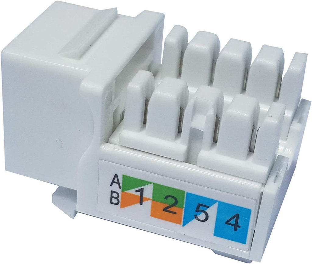 100-Pack Cat6 Keystone Jack Ethernet Wall Jack C99244