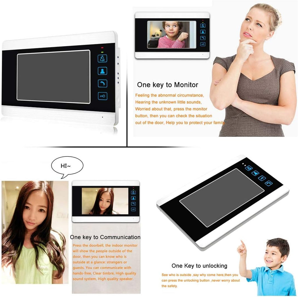 7 Inches Wired Video Doorbell Intercom System H6857