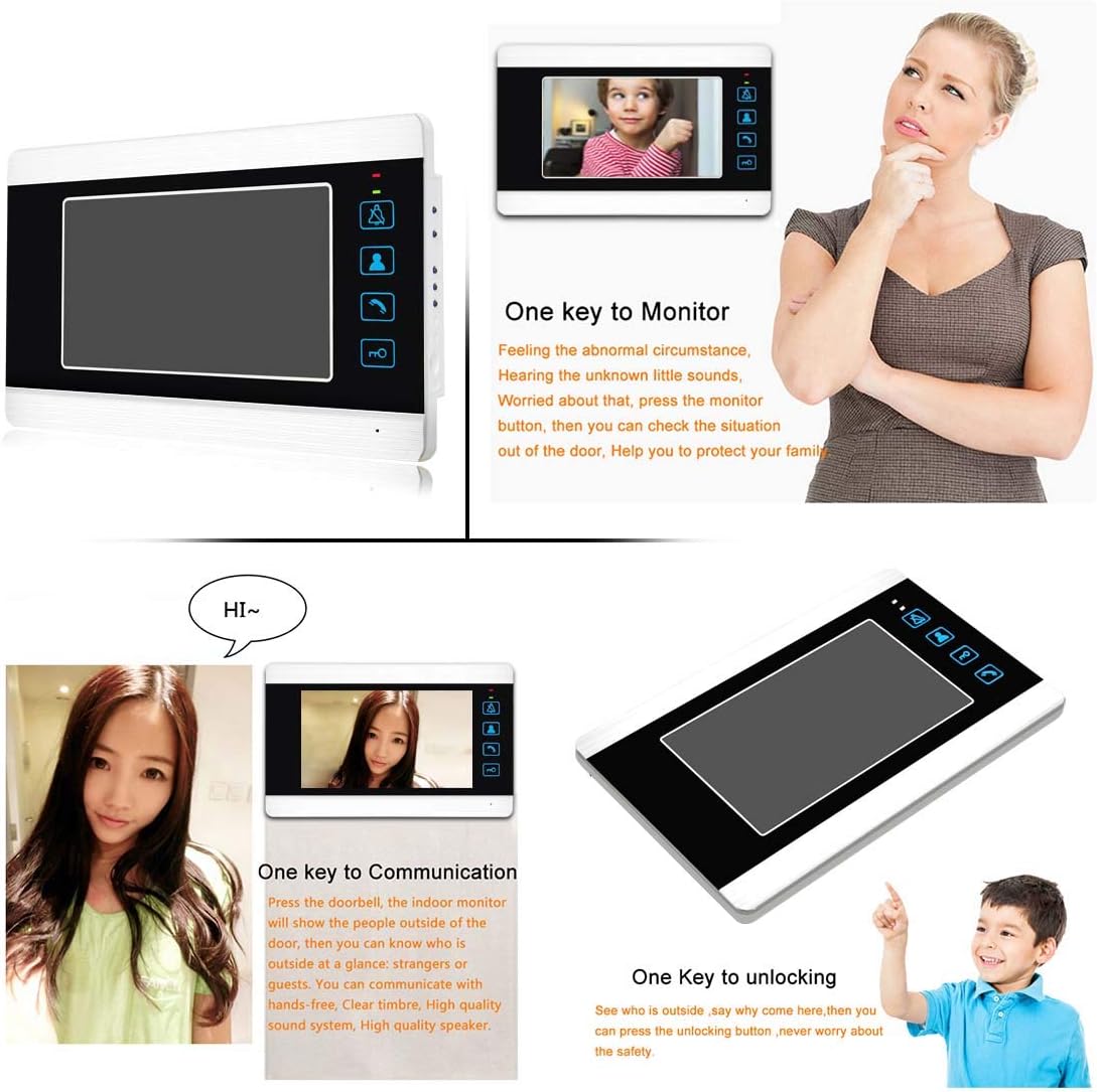 7 Inches Wired Video Doorbell Intercom System H6857