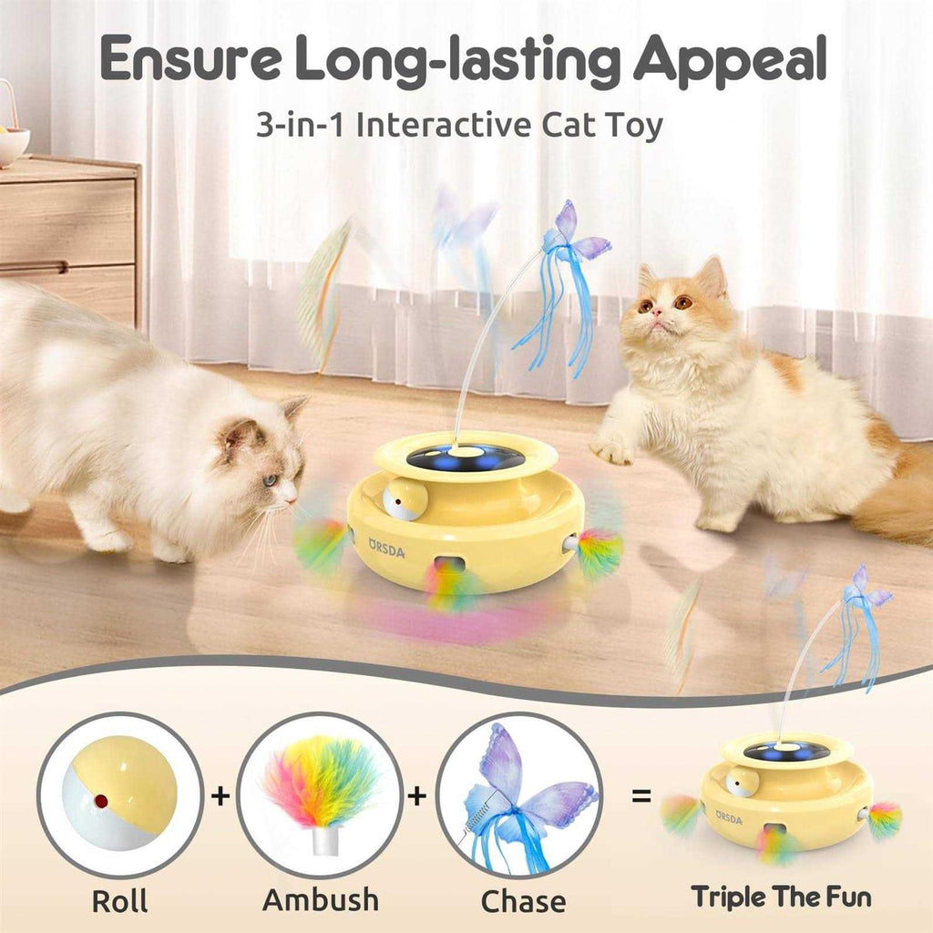 3-in-1 Rechargeable Interactive Cat Toys P271