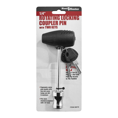 1/4 in. Rotating Locking Coupler Pin with 2 Keys W40810