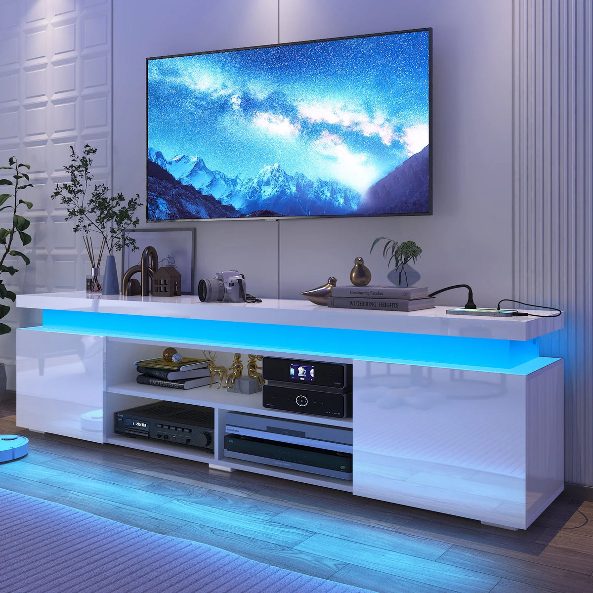 Large High Gloss LED TV Stand for up to 80 inch TVs X565579