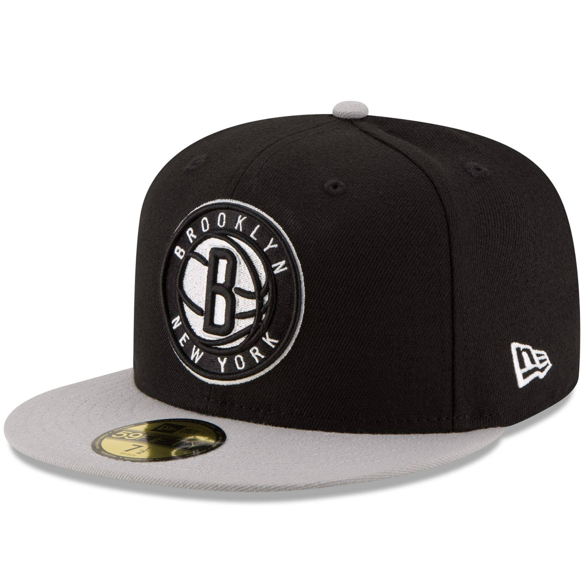 Black Gray Fitted Hat E70600