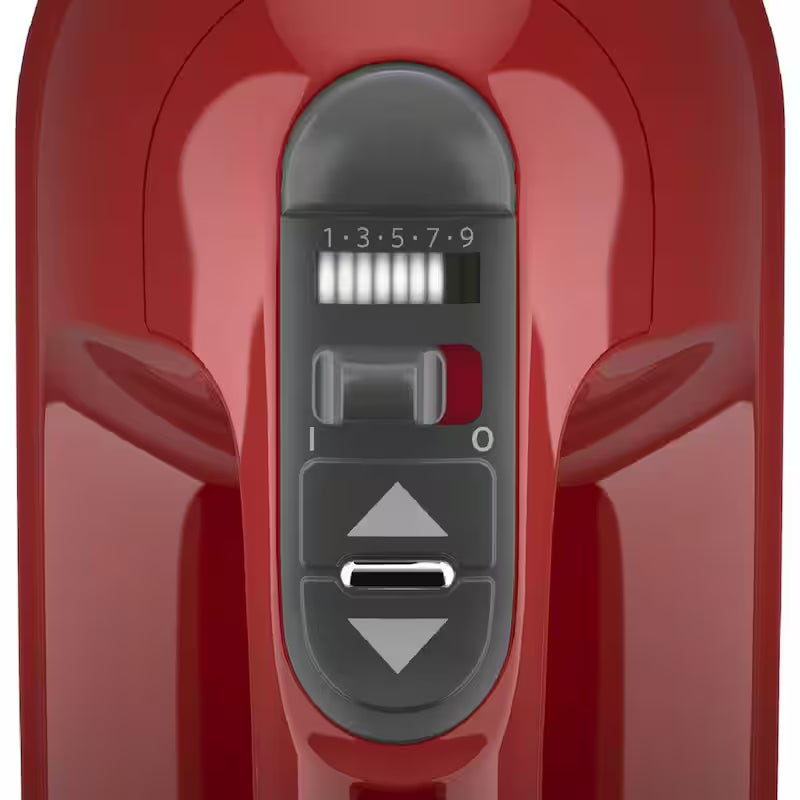 Empire Red Hand Mixer with Beater and Whisk Attachments B9987