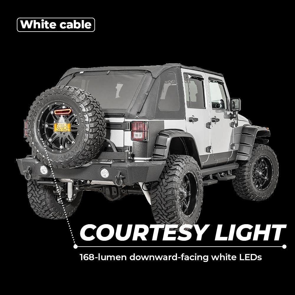 LED Tail Light Bar with 5 Modes for 1.75'' to 2 Roll Bar G909161