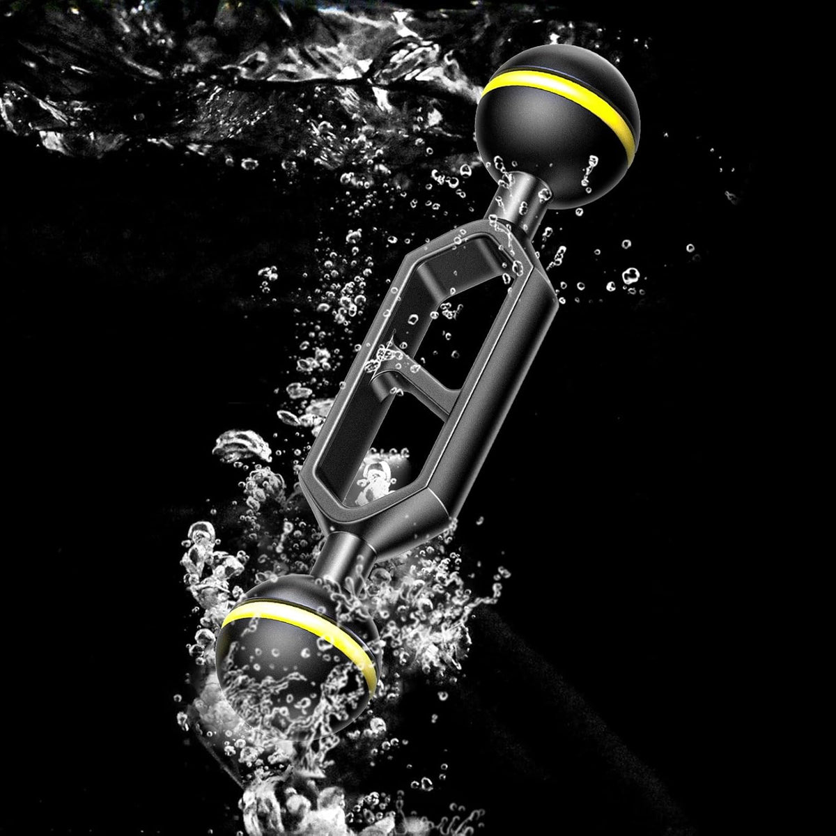 Aluminum Alloy Underwater System Connector Ball Head Dual Balls Arm B25732