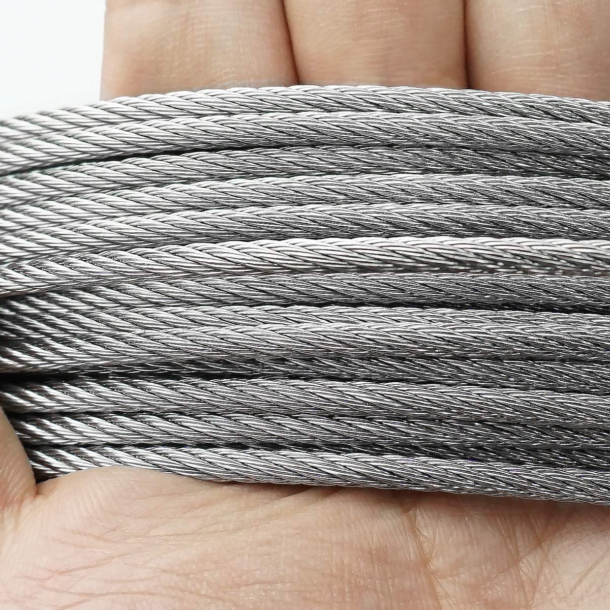 1/8 Cable Railing Kit with 400ft Stainless Steel Cable and M5 Turnbuckle C3056