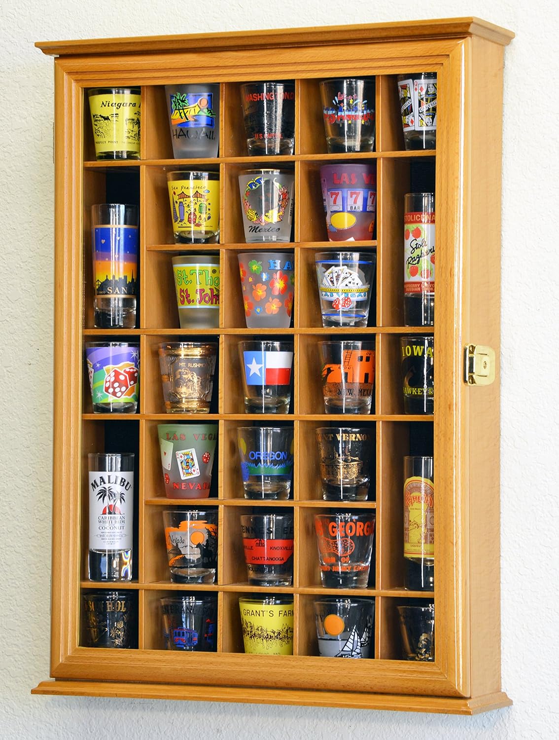 Shot Glass Display Case Wall Rack L44669