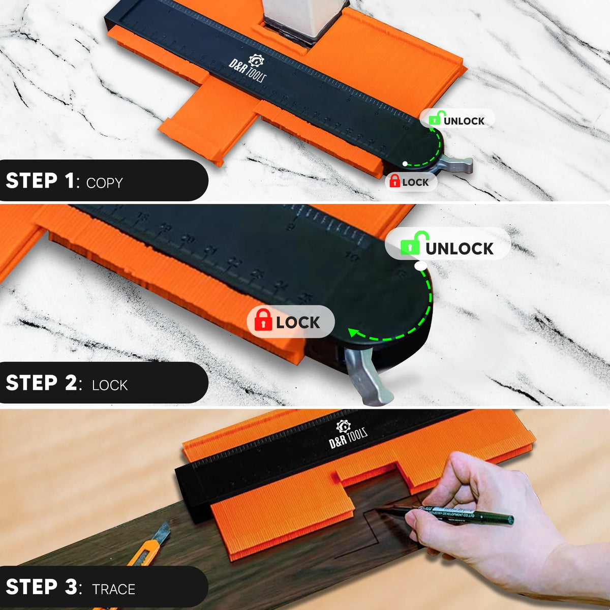 Contour Gauge with Lock 5” & 10” I8193