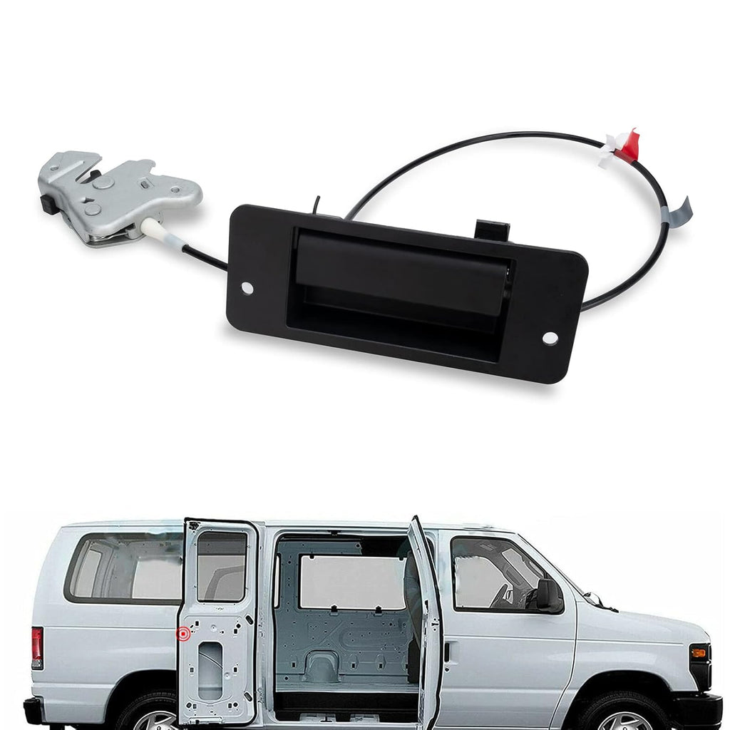 Rear Exterior Cargo Door Handle & License Plate Housing Frame Bracket V74087