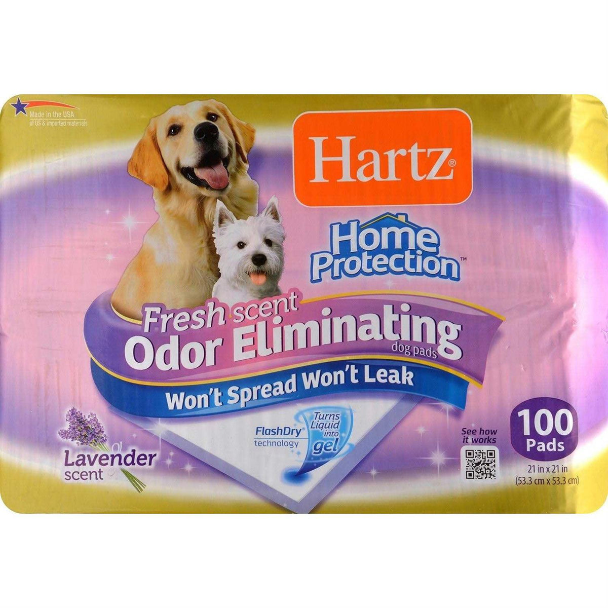 Lavender Scent Odor Eliminating Dog Pads U74151