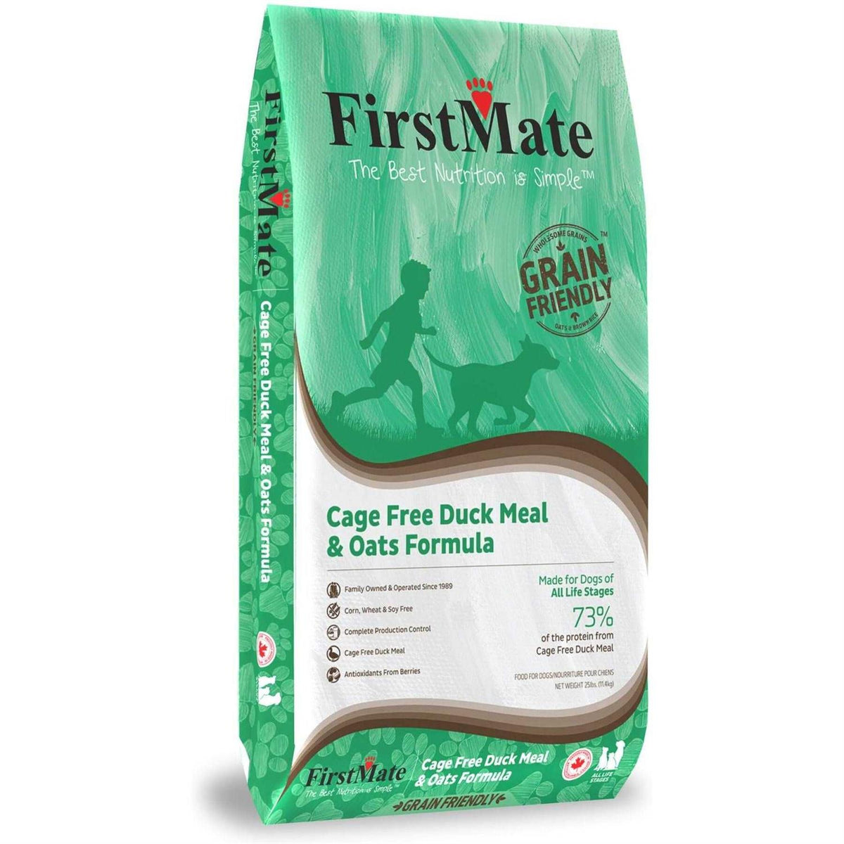 Grain Friendly Cage Free Duck & Oats Dry Dog Food D1480