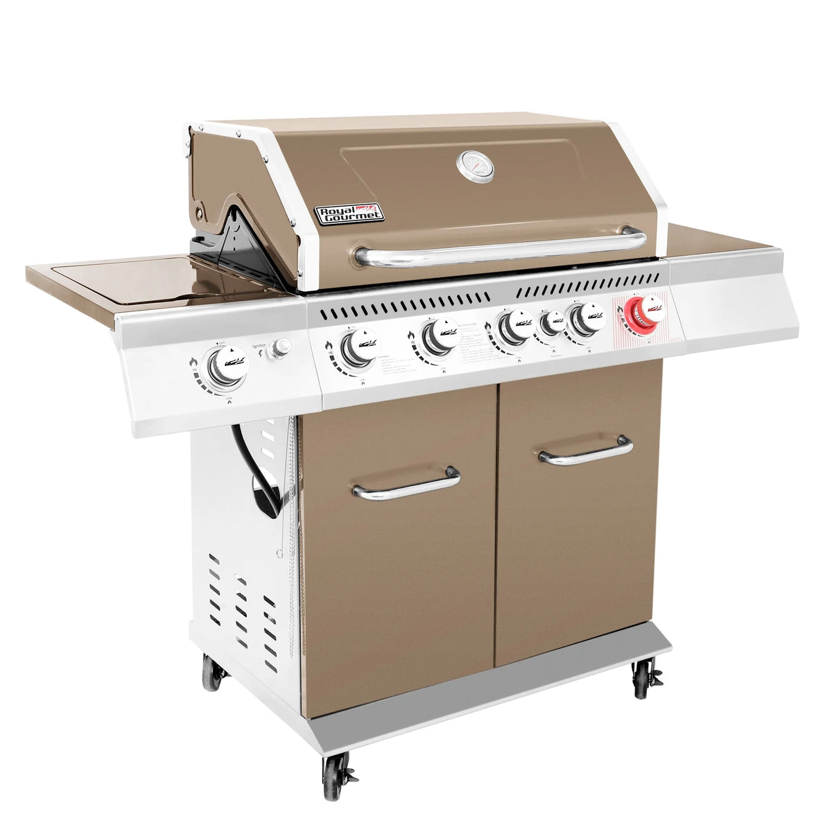 5-Burner Gas Grill with Rotisserie Kit C14639