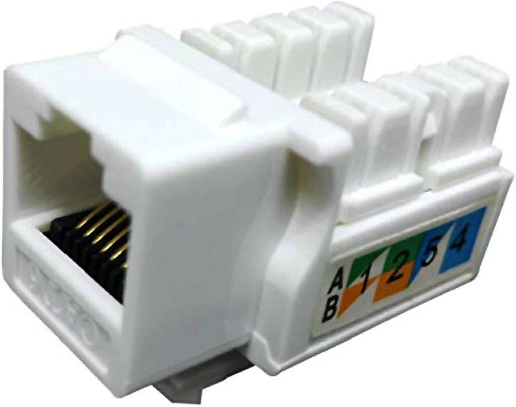 100-Pack Cat6 Keystone Jack Ethernet Wall Jack C99244
