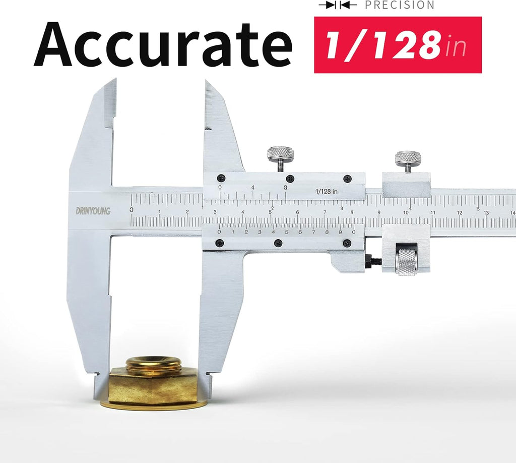 All-Metal Vernier Caliper Inch/Metric 0-12/0-300mm Range N382