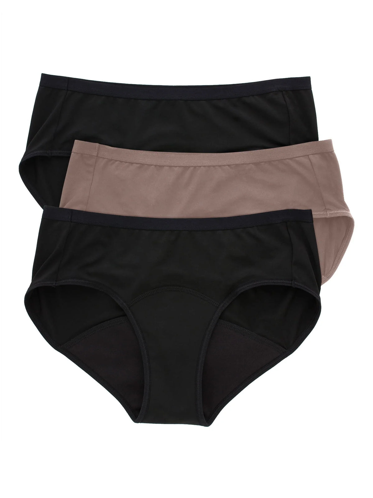 Women's Moderate Leak Protection Hipster, 3-Pack K326