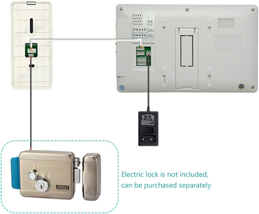 7 Inches Wired Video Doorbell Intercom System H6857