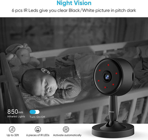 1080P HD Indoor WiFi Security Camera with Motion Detection S497945