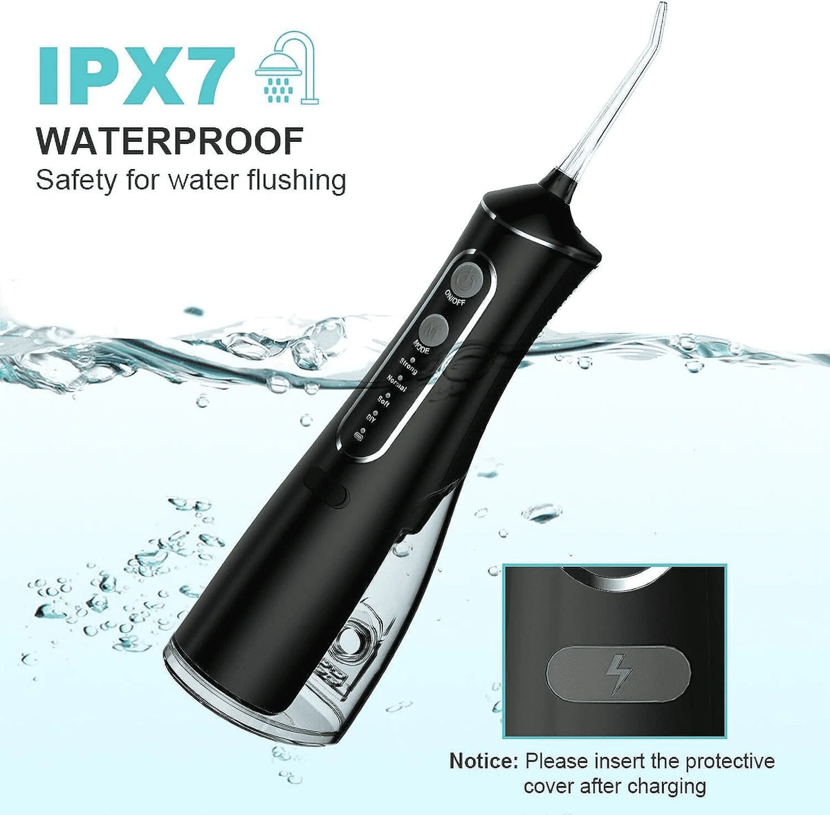 Cordless Water Flosser 4 Modes 300ml IPX7 C908311