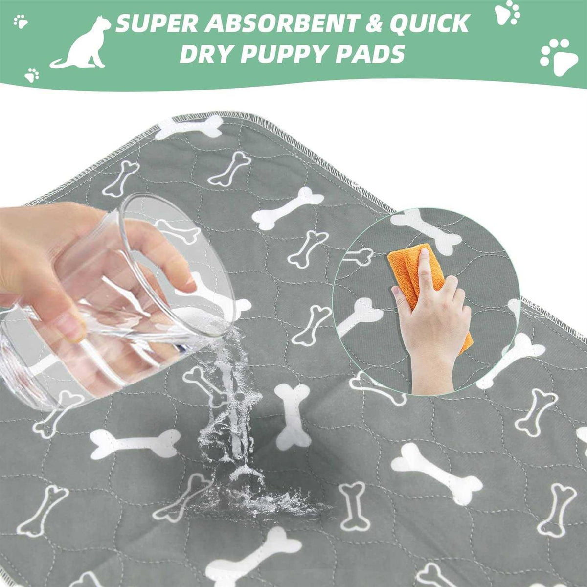 Washable Reusable Dog Pee Pads 2 Pack S77013