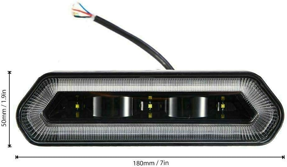 LED Tail Light Bar with 5 Modes for 1.75'' to 2 Roll Bar G909161