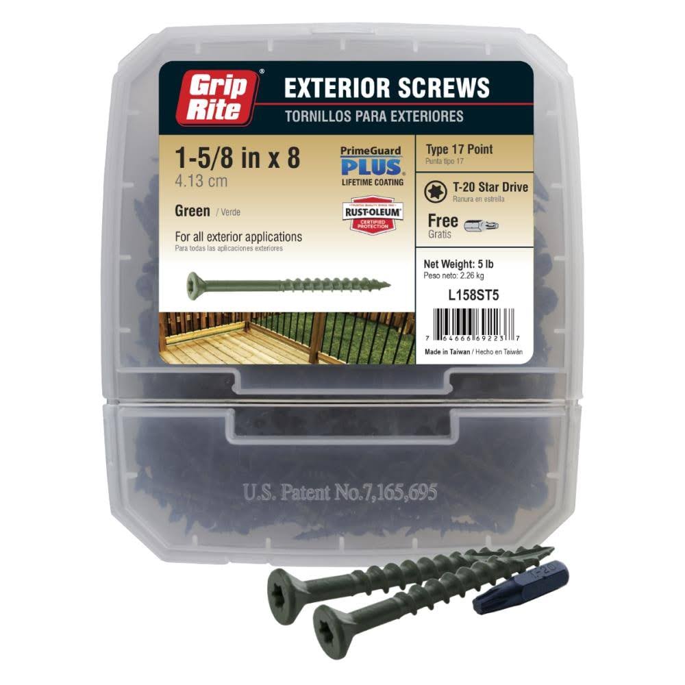 1.625 in. 5 lbs No.8 Star Bugle Head Deck Screws J5676