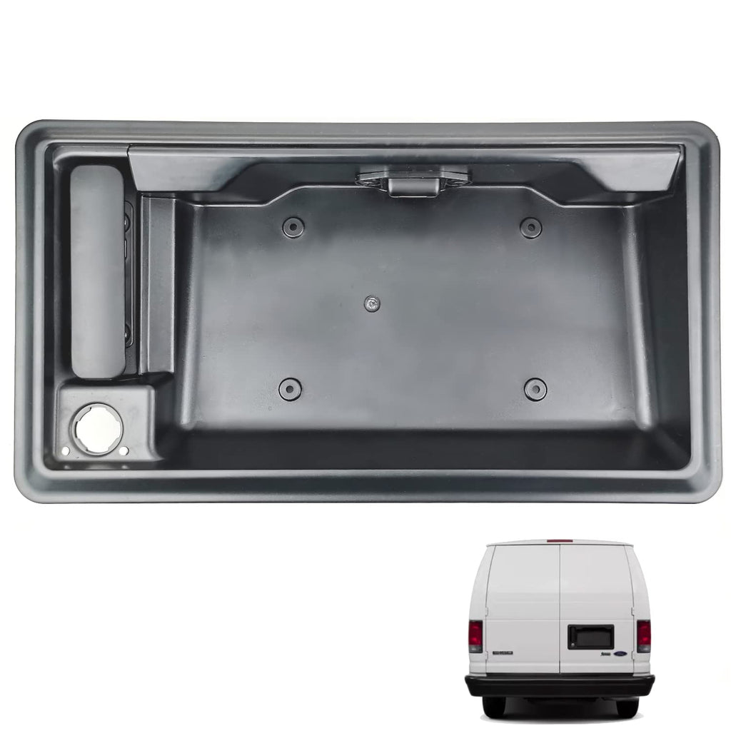 Rear Exterior Cargo Door Handle & License Plate Housing Frame Bracket V74087