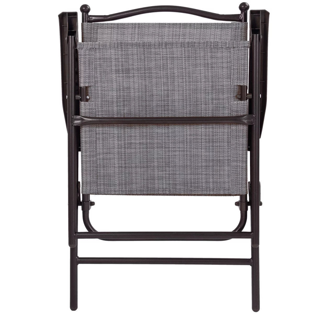 Set of 2 Black Folding Sling Back Chairs V508975
