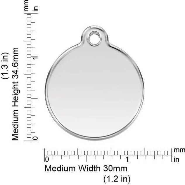 Enamel Pet ID Tag Heart Q86614
