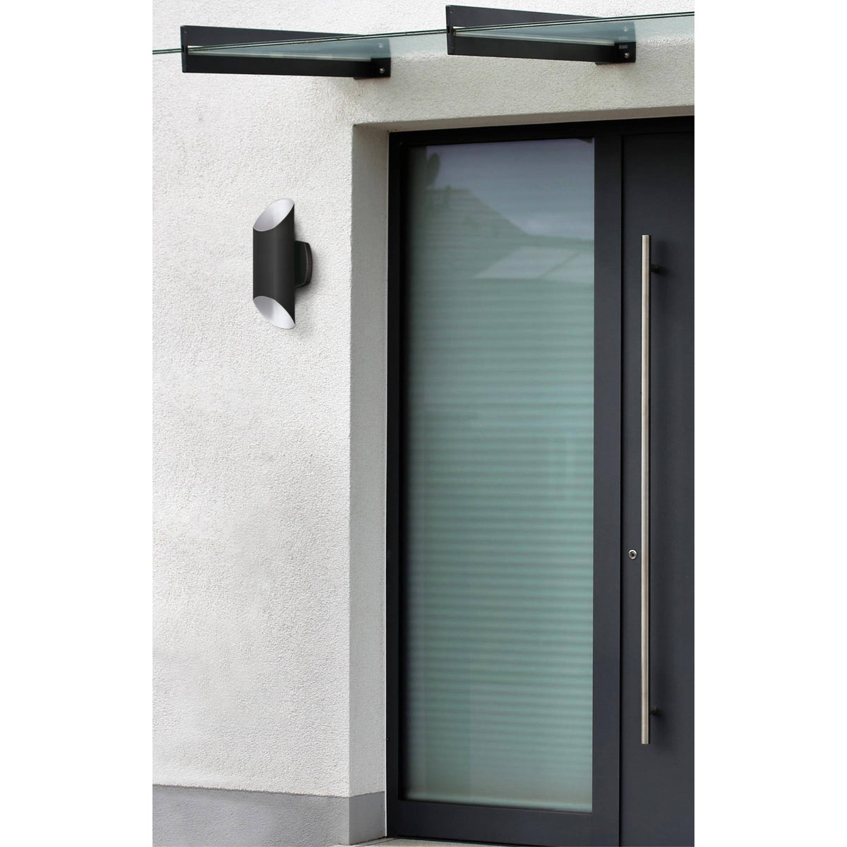 14 inch 2 LED Outdoor Wall Mount Matte Black V376502