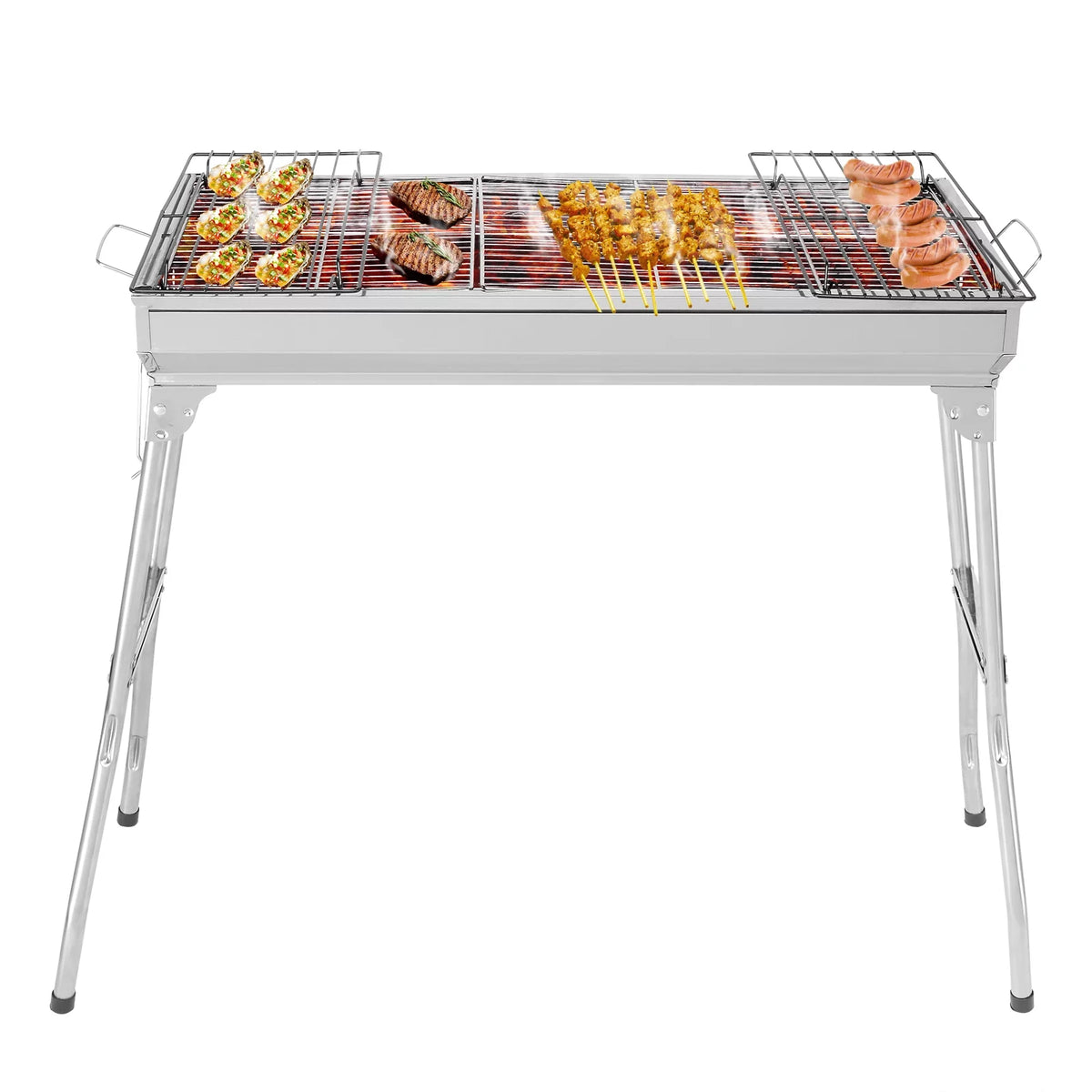 28'' Stainless Steel Charcoal BBQ Grill I8485