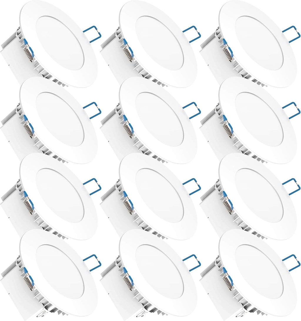 12 Pack 4 Inch Ultra Thin LED Recessed Lighting, 5000K Daylight, Dimmable C51573