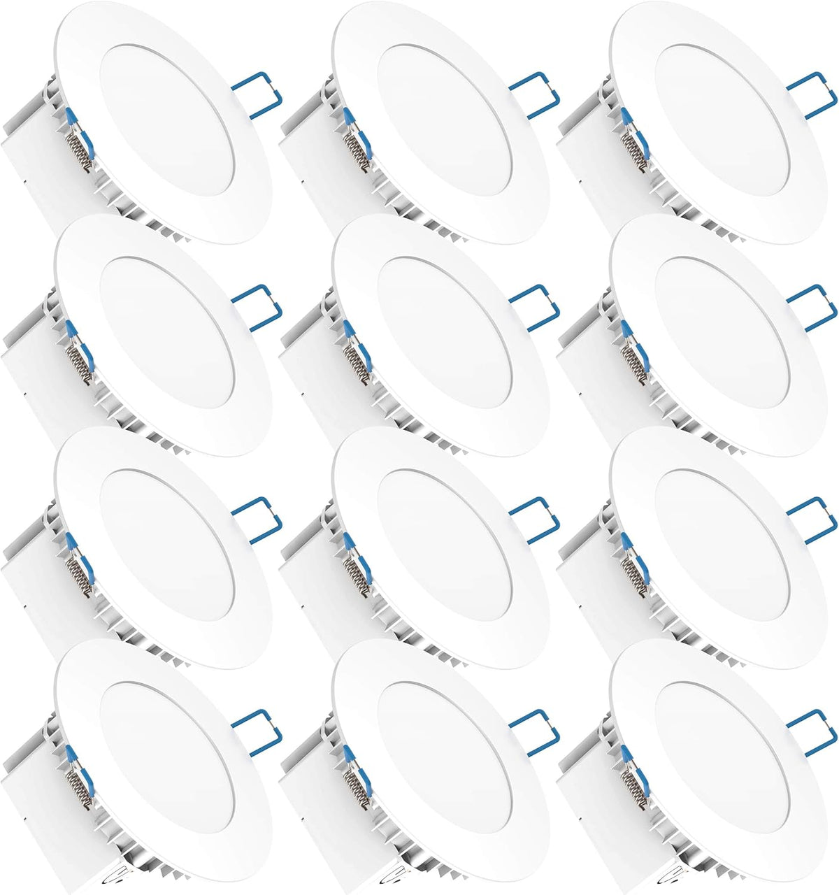 12 Pack 4 Inch Ultra Thin LED Recessed Lighting, 5000K Daylight, Dimmable C51573