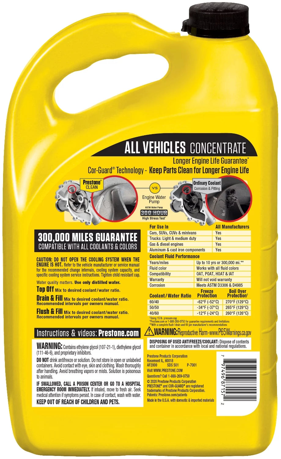 Antifreeze Coolant 1 Gal Concentrate D64272