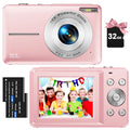 Black 1080P 44MP Kids Digital Camera with 16X Zoom C857