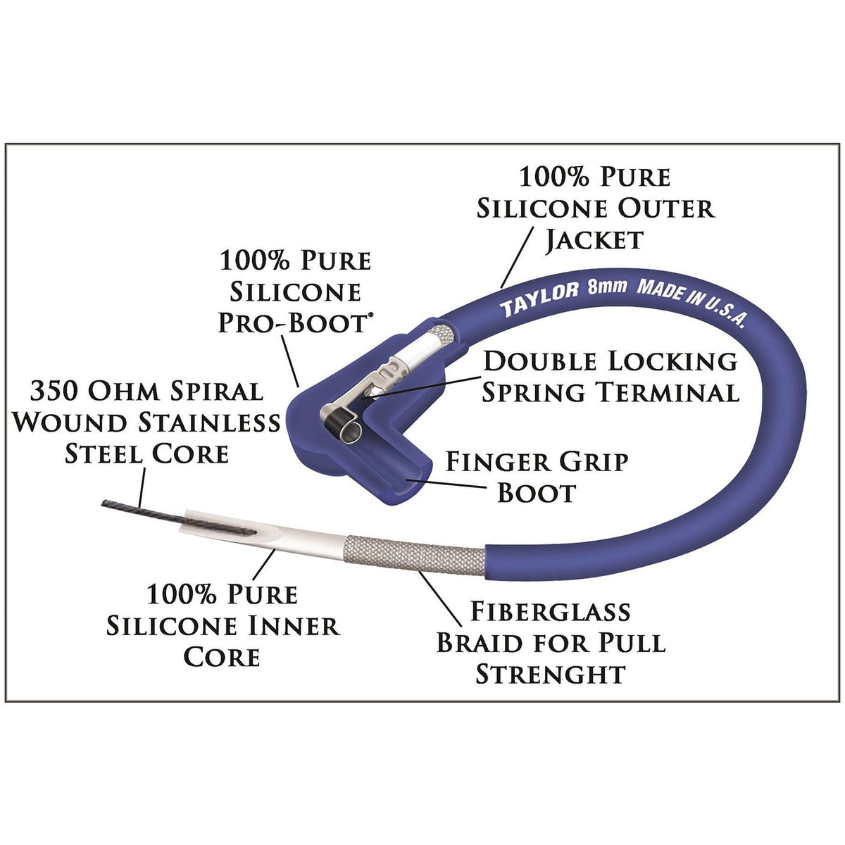 8mm Ignition Wire Set O114112