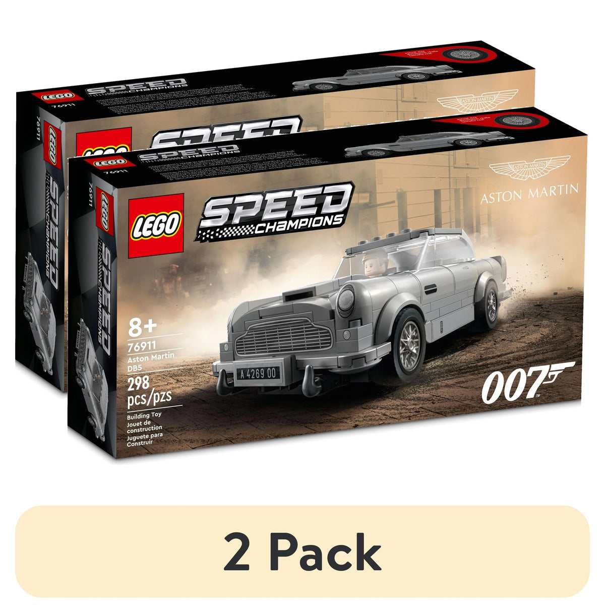 Building Toy Set with Car Model and Minifigure R604