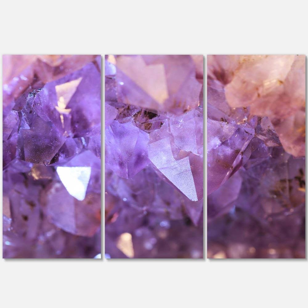 Purple White Abstract Canvas Artwork R4638
