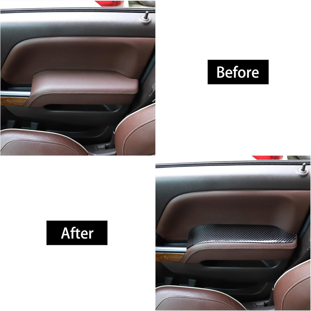 ABS Carbon Fiber Interior Door Handle Trim Cover 4 pcs R874773