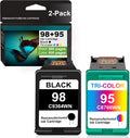 2 Pack Black Tri-Color Remanufactured Ink Cartridge T379