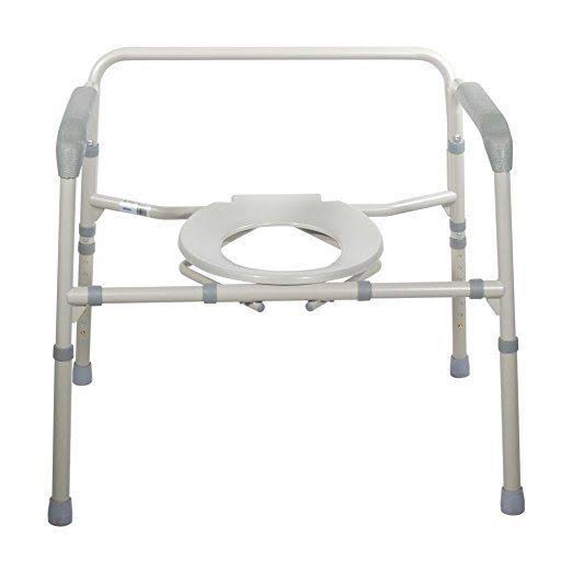 Heavy Duty Bariatric Folding Commode Chair J86416
