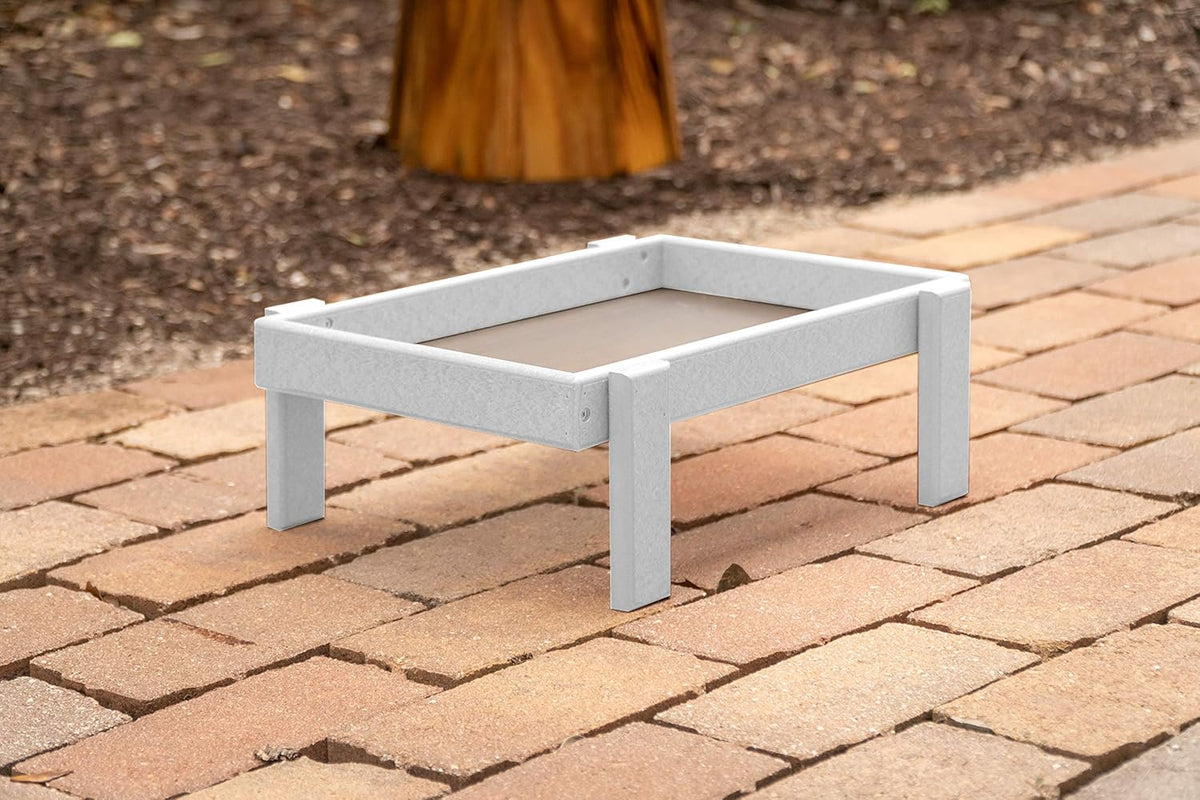 Plastic Platform Ground Bird Feeder Tray Turf Green C5265