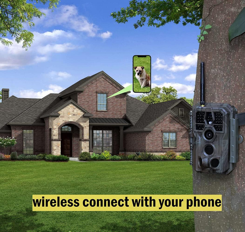 32MP 1296P WiFi Trail Camera with Night Vision Motion Activated Waterproof IP66 W660685