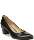 Black Leather Pumps E5712